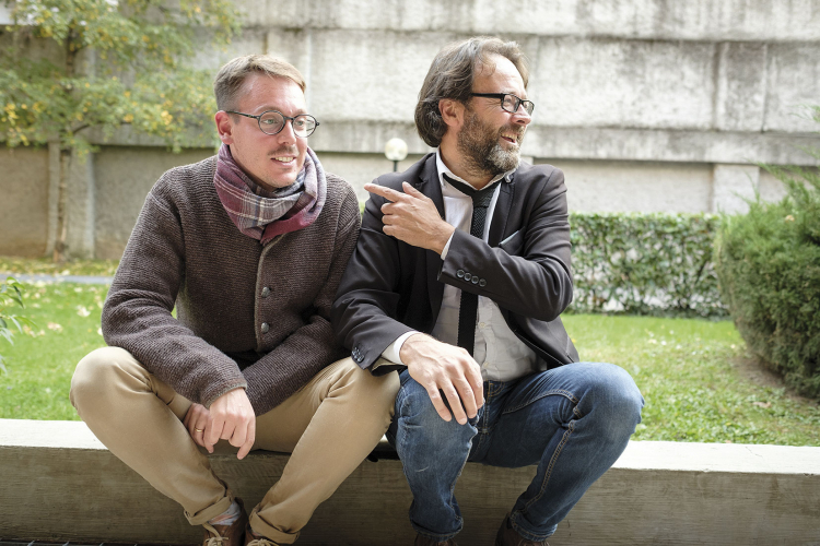 Galgenhumor oder Freude über den Konkurrenten? Uwe Staffler (rechts) tritt als erfahrener Außenseiter gegen den jungen Insider Alessandro Huber (links) an. Gewählt wird am 12. November, abgerechnet
bereits jetzt. Was kann diese Partei noch leisten? PD