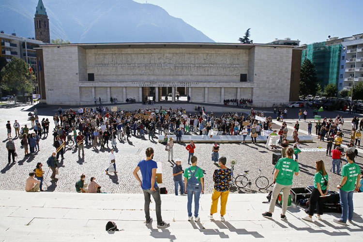 Klimastreik am Bozner Gerichtsplatz