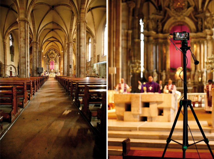 Ostern im Livestream: Die Messen mit Bischof Ivo Muser werden aus dem leeren Bozner Dom übertragen. An Sonn- und hohen Feiertagen läuten Südtirols Kirchenglocken zehn Minuten lang. Fürs Wir-Gefühl. Kirche