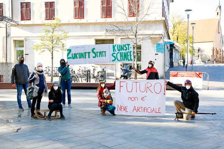 Protest in Meran