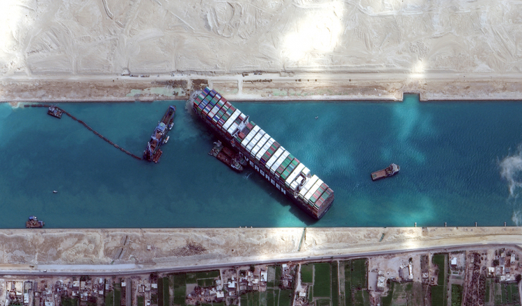 Containerschiff - Suezkanal