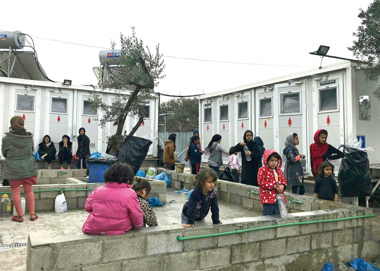 22.000 Männer, Frauen und Kinder fristen ihr Dasein im Lager Moria auf der griechischen Insel Lesbos. Lager Moria