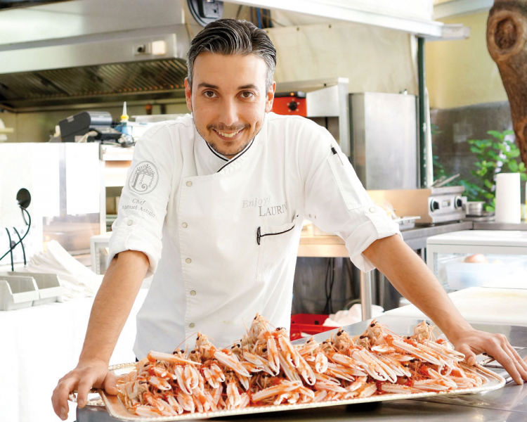 Manuel Astuto, Chefkoch im Parkhotel Laurin in Bozen.
