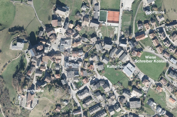 Ortszentrum von Lajen