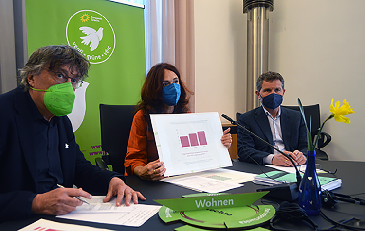 Grüne Landtagsabgeordnete Dello Sbarba, Foppa, Staffler
