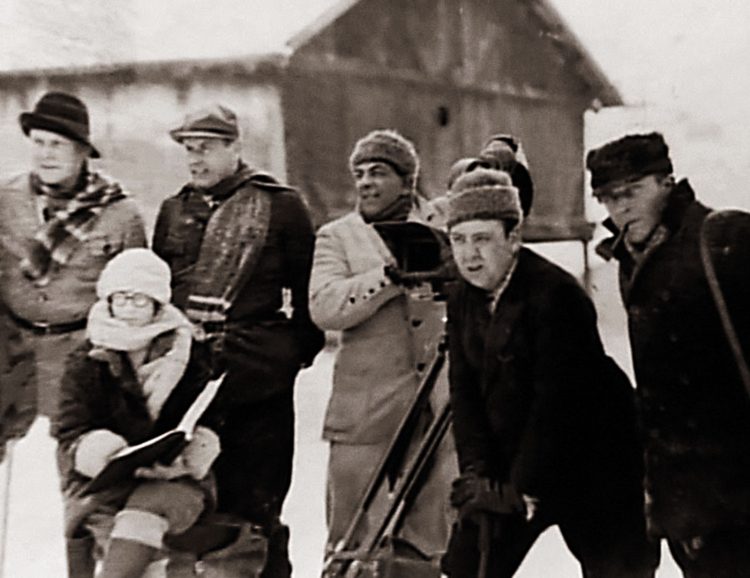 Alfred Hitchcock e la troupe