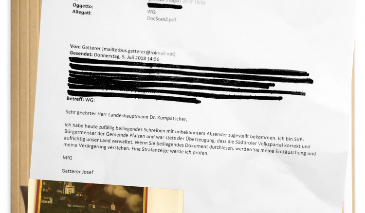 Mit seiner E-Mail an die Medien hat er 2018 eine Lawine an Ermittlungen rund um die Sad ausgelöst: Josef Gatterer, Gründer des Busunternehmens, Vater von Ingemar, ehemals Bürgermeister von Pfalzen und Bewunderer von Luis Dunrwalder. Josef Gatterer