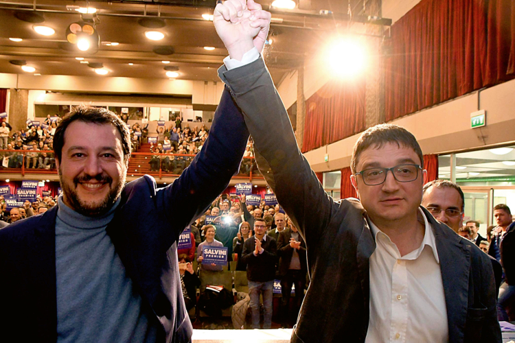 Matteo Salvini und Maurizio Fugatti 