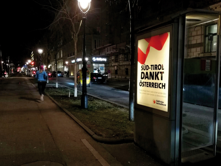 Plakat des Südtiroler Heimat­bundes