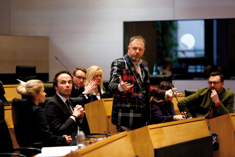 Gert Lanz im Südtiroler Landtag