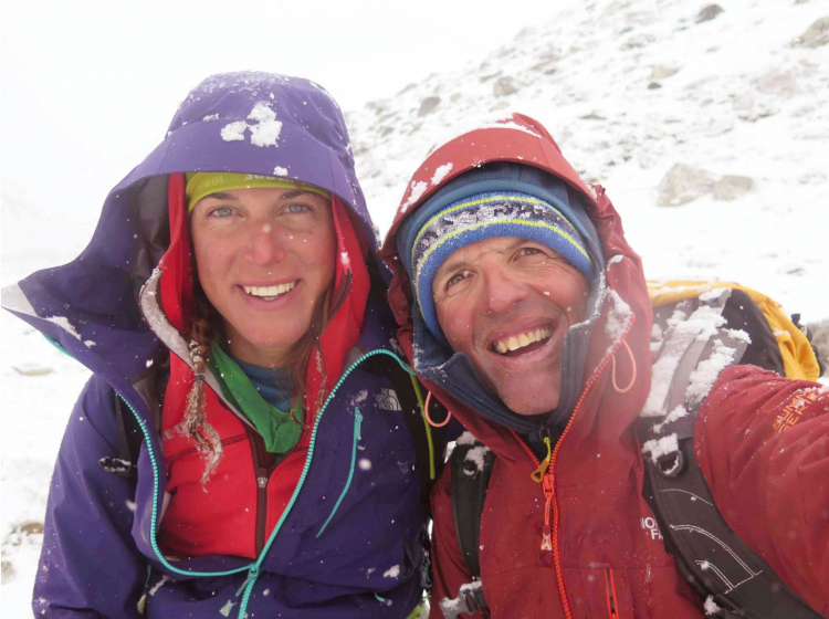 Tamara Lunger und Simone Moro