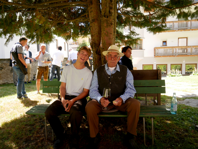 Heinrich Oberleiter mit seinem Neffen David