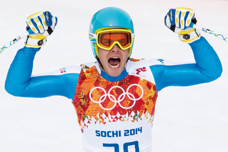 Siegreich: Christof Innerhofer, mittlerweile 41, gewann 2014 in Sotschi Silber in der Abfahrt und Bronze in der Superkombination. In ein paar Tagen geht er erneut auf Medaillenjagd bei Olympia.