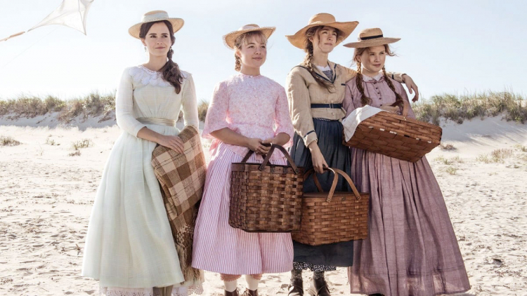 Die Schwestern March (von links Emma Watson, Florence Pugh, Saoirse Ronan, Eliza Scanlen): Vier junge Frauen mit Ambitionen. 