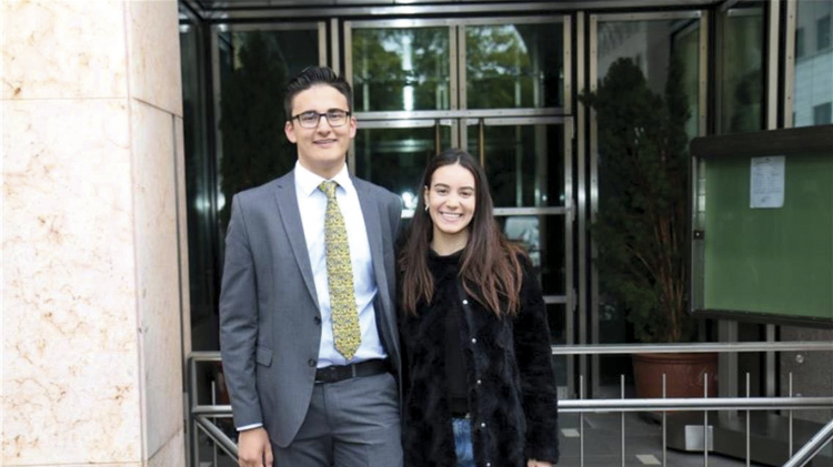 Max Ebensberger und Jasmine Rouimi