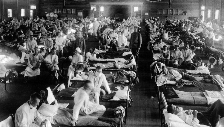Die Spanische Grippe forderte 1918/19 zwischen 25 und 50 Millionen Tote: „Kaum ein Jahrhundert ohne schwere Epidemien.“ Spanische Grippe
