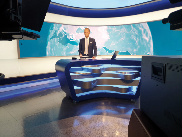 Studio der Tagesschau