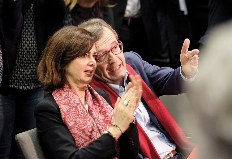 Laura Boldrini und Florain Kronbichler