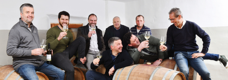 Willi Gasser, Johannes Meßner, Hubert Pörnbacher, Norbert Blasbichler, Rudi von Unterrichter, Christian Kerschbaumer, Matthias Messner, Josef Unterfrauner. Weinfest