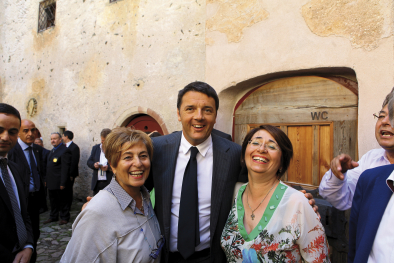PD-Chefin Liliana Di Fede (rechts) und Ministerpräsident Matteo Renzi