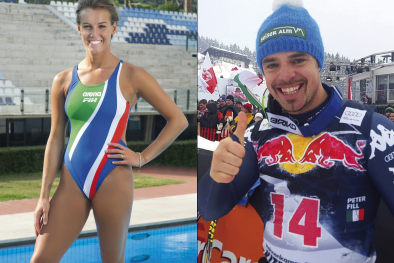 Tania Cagnotto und Peter Fill