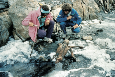 Bergsteiger Reinhold Messner und Hans Kammerlander 