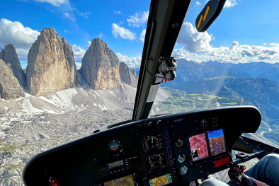 Rundflug durch die Dolomiten