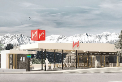 Rendering der Lanz-Raststätte in Schönberg: Ab August offen.