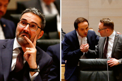 Arno Kompatscher und Philipp Achammer (mit Carlo Vettori)