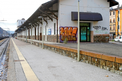 Negrelli-Halle auf dem Bozner Bahnhof