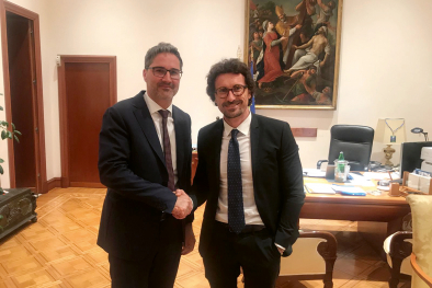 Arno Kompatscher und Minister Toninelli 