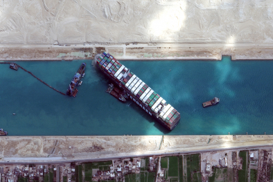 Containerschiff - Suezkanal