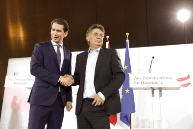 Sebastian Kurz und Werner Kogler