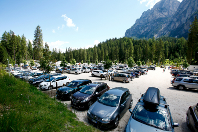 Parkplatz am Pragser Wildsee