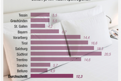 Grafik Beherbergungsdichte
