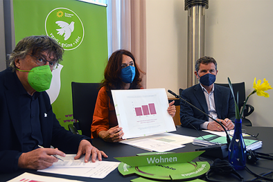 Grüne Landtagsabgeordnete Dello Sbarba, Foppa, Staffler