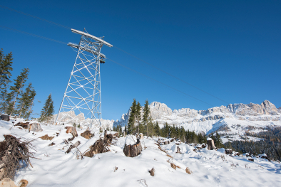  Cabriobahn zwischen Tiers und der Frommer Alm. 