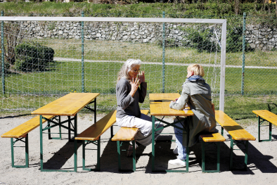 Alexandra Aschbacher und Sigrid Federspiel (li.)
