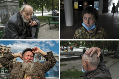 Obdachlose in Kiew