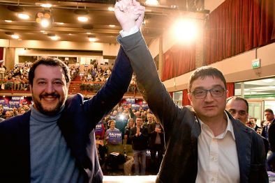 Matteo Salvini und Maurizio Fugatti 