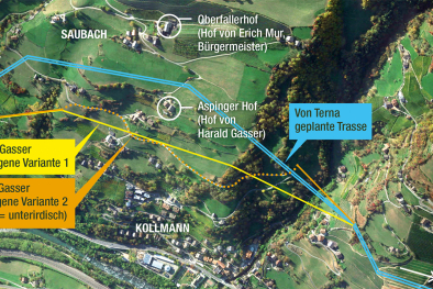 Grafik Hochspannung Eisacktal