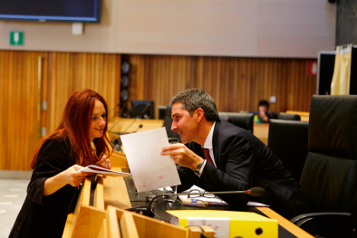 Brigitte Foppa und Arno Kompatscher