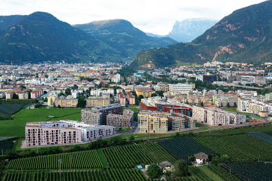 In den vergangenen elf Jahren stiegen die Wohnimmobilienpreise in Bozen Zentrum um 13 Prozent an. 