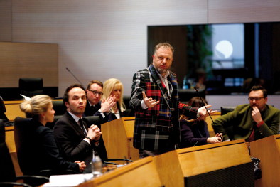 Gert Lanz im Südtiroler Landtag