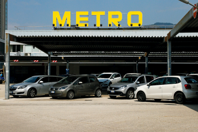 Die Metro in der Bozner Voltastraße