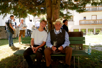 Heinrich Oberleiter mit seinem Neffen David