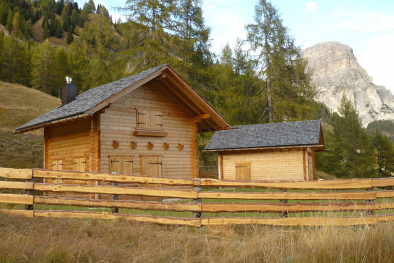 Kochhütte der Alfreiders in Kolfuschg