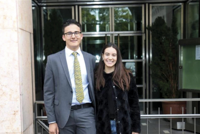 Max Ebensberger und Jasmine Rouimi