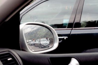 Stau auf der Autobahn