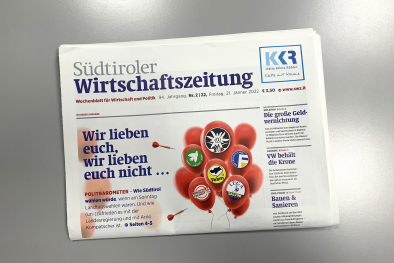 Umfrage in der Südtiroler Wirtschaftszeitung